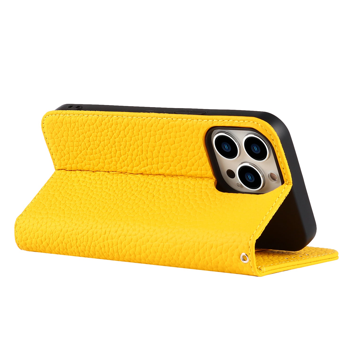 Pouzdro na telefon s plnou ochranou pro iPhone 14 Pro Max Litchi Texture z pravé kůže Kryt na mobilní telefon stojánek na peněženku Pouzdro na telefon s plnou ochranou pro iPhone 14 Pro Max Litchi Texture z pravé kůže Kryt na mobilní telefon stojánek na peněženku